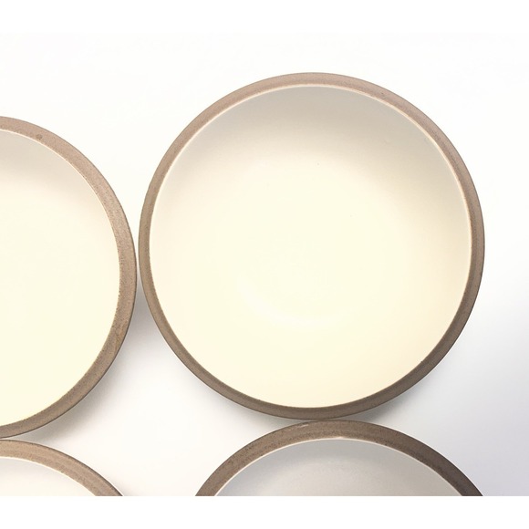 Dansk China SANTIAGO WHITE Cereal Bowl *NEW*  SET of 4 | Beige Body Tan Edge - Picture 9 of 14